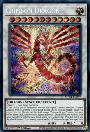 Crimson Dragon (MP24-EN097) - 25th Anniversary Tin: Dueling Mirrors 1st Edition - Premium Yugioh Single from Konami - Just $4.10! Shop now at Game Crave Tournament Store