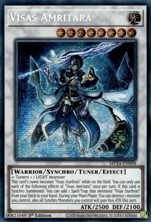 Visas Amritara (MP24-EN098) - 25th Anniversary Tin: Dueling Mirrors 1st Edition - Premium Yugioh Single from Konami - Just $0.58! Shop now at Game Crave Tournament Store