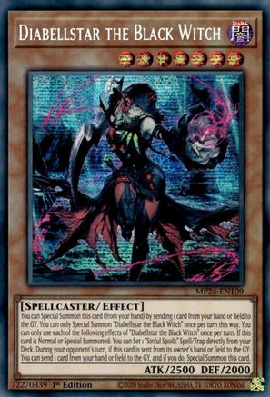 Diabellstar the Black Witch (MP24-EN109) - 25th Anniversary Tin: Dueling Mirrors 1st Edition - Premium Yugioh Single from Konami - Just $3.07! Shop now at Game Crave Tournament Store