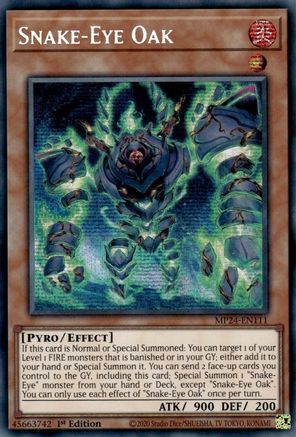 Snake-Eye Oak (MP24-EN111) - 25th Anniversary Tin: Dueling Mirrors 1st Edition - Premium Yugioh Single from Konami - Just $1.51! Shop now at Game Crave Tournament Store