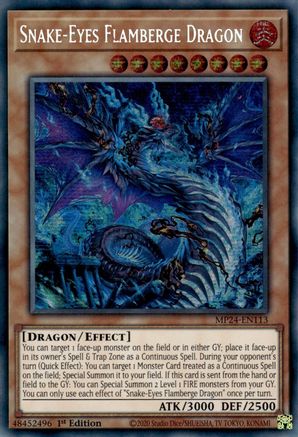 Snake-Eyes Flamberge Dragon (MP24-EN113) - 25th Anniversary Tin: Dueling Mirrors 1st Edition - Premium Yugioh Single from Konami - Just $0.41! Shop now at Game Crave Tournament Store