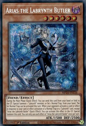 Arias the Labrynth Butler (MP24-EN116) - 25th Anniversary Tin: Dueling Mirrors 1st Edition - Premium Yugioh Single from Konami - Just $13.22! Shop now at Game Crave Tournament Store