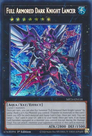Full Armored Dark Knight Lancer (MP24-EN118) - 25th Anniversary Tin: Dueling Mirrors 1st Edition - Premium Yugioh Single from Konami - Just $1.26! Shop now at Game Crave Tournament Store