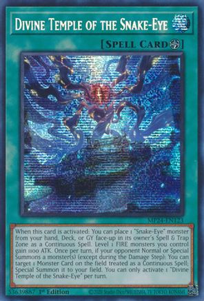 Divine Temple of the Snake-Eye (MP24-EN123) - 25th Anniversary Tin: Dueling Mirrors 1st Edition - Premium Yugioh Single from Konami - Just $1! Shop now at Game Crave Tournament Store