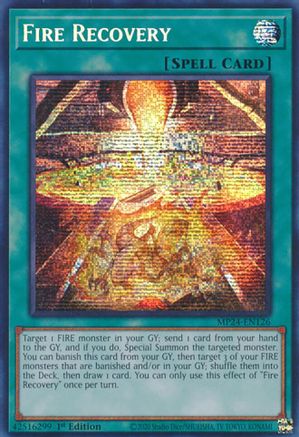 Fire Recovery (MP24-EN126) - 25th Anniversary Tin: Dueling Mirrors 1st Edition - Premium Yugioh Single from Konami - Just $0.27! Shop now at Game Crave Tournament Store