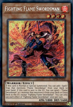 Fighting Flame Swordsman (MP24-EN132) - 25th Anniversary Tin: Dueling Mirrors 1st Edition - Premium Yugioh Single from Konami - Just $2.80! Shop now at Game Crave Tournament Store