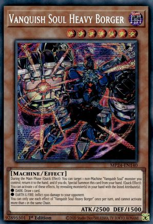 Vanquish Soul Heavy Borger (MP24-EN140) - 25th Anniversary Tin: Dueling Mirrors 1st Edition - Premium Yugioh Single from Konami - Just $11.03! Shop now at Game Crave Tournament Store