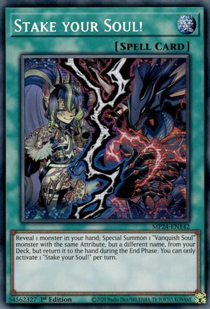 Stake your Soul! (MP24-EN142) - 25th Anniversary Tin: Dueling Mirrors 1st Edition - Premium Yugioh Single from Konami - Just $17.36! Shop now at Game Crave Tournament Store