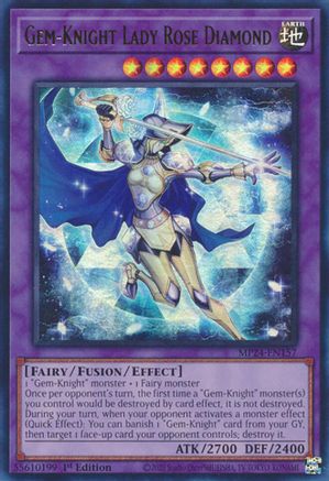 Gem-Knight Lady Rose Diamond (MP24-EN157) - 25th Anniversary Tin: Dueling Mirrors 1st Edition - Premium Yugioh Single from Konami - Just $0.25! Shop now at Game Crave Tournament Store