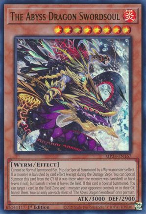 The Abyss Dragon Swordsoul (MP24-EN167) - 25th Anniversary Tin: Dueling Mirrors 1st Edition - Premium Yugioh Single from Konami - Just $0.25! Shop now at Game Crave Tournament Store
