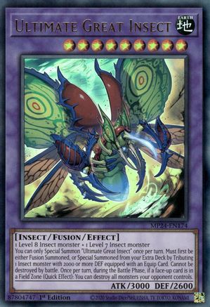 Ultimate Great Insect (MP24-EN174) - 25th Anniversary Tin: Dueling Mirrors 1st Edition - Premium Yugioh Single from Konami - Just $0.25! Shop now at Game Crave Tournament Store