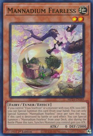 Mannadium Fearless (MP24-EN189) - 25th Anniversary Tin: Dueling Mirrors 1st Edition - Premium Yugioh Single from Konami - Just $0.25! Shop now at Game Crave Tournament Store