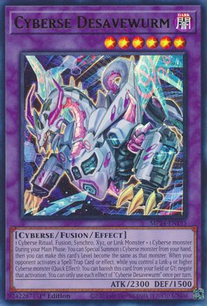 Cyberse Desavewurm (MP24-EN195) - 25th Anniversary Tin: Dueling Mirrors 1st Edition - Premium Yugioh Single from Konami - Just $0.50! Shop now at Game Crave Tournament Store