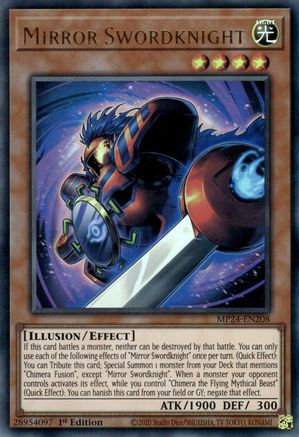 Mirror Swordknight (MP24-EN208) - 25th Anniversary Tin: Dueling Mirrors 1st Edition - Premium Yugioh Single from Konami - Just $0.28! Shop now at Game Crave Tournament Store