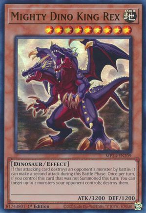 Mighty Dino King Rex (MP24-EN209) - 25th Anniversary Tin: Dueling Mirrors 1st Edition - Premium Yugioh Single from Konami - Just $0.25! Shop now at Game Crave Tournament Store