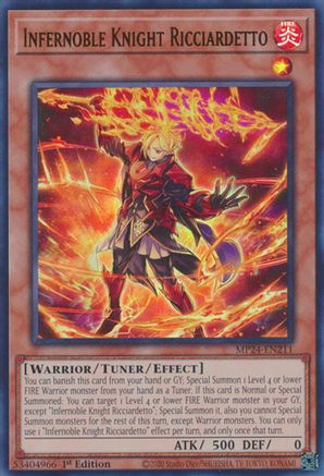 Infernoble Knight Ricciardetto (MP24-EN211) - 25th Anniversary Tin: Dueling Mirrors 1st Edition - Premium Yugioh Single from Konami - Just $0.25! Shop now at Game Crave Tournament Store