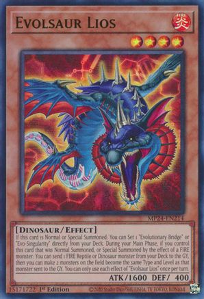 Evolsaur Lios (MP24-EN214) - 25th Anniversary Tin: Dueling Mirrors 1st Edition - Premium Yugioh Single from Konami - Just $0.25! Shop now at Game Crave Tournament Store