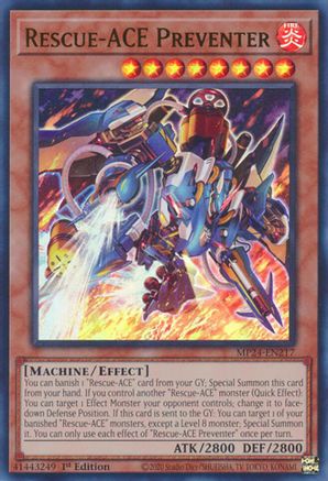 Rescue-ACE Preventer (MP24-EN217) - 25th Anniversary Tin: Dueling Mirrors 1st Edition - Premium Yugioh Single from Konami - Just $0.25! Shop now at Game Crave Tournament Store