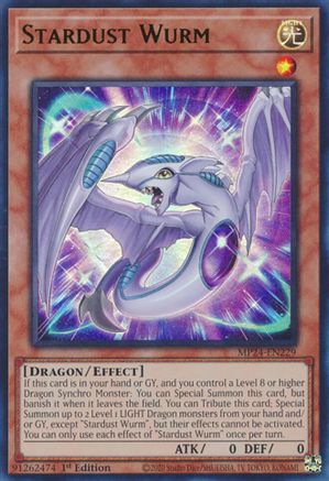 Stardust Wurm (MP24-EN229) - 25th Anniversary Tin: Dueling Mirrors 1st Edition - Premium Yugioh Single from Konami - Just $0.25! Shop now at Game Crave Tournament Store