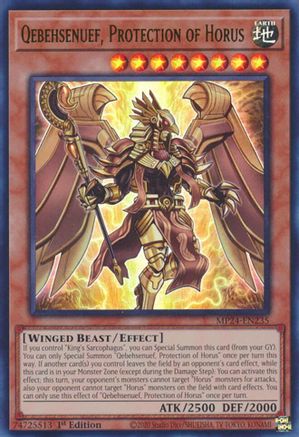 Qebehsenuef, Protection of Horus (MP24-EN235) - 25th Anniversary Tin: Dueling Mirrors 1st Edition - Premium Yugioh Single from Konami - Just $0.25! Shop now at Game Crave Tournament Store