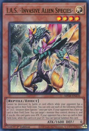 I.A.S. -Invasive Alien Species- (MP24-EN236) - 25th Anniversary Tin: Dueling Mirrors 1st Edition - Premium Yugioh Single from Konami - Just $0.25! Shop now at Game Crave Tournament Store