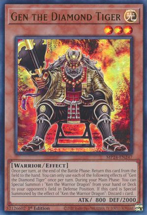 Gen the Diamond Tiger (MP24-EN247) - 25th Anniversary Tin: Dueling Mirrors 1st Edition - Premium Yugioh Single from Konami - Just $0.25! Shop now at Game Crave Tournament Store