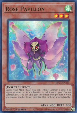 Rose Papillon (MP24-EN250) - 25th Anniversary Tin: Dueling Mirrors 1st Edition - Premium Yugioh Single from Konami - Just $0.25! Shop now at Game Crave Tournament Store
