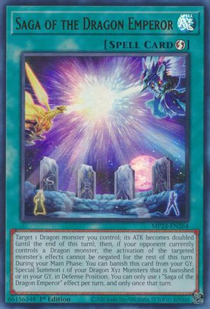 Saga of the Dragon Emperor (MP24-EN264) - 25th Anniversary Tin: Dueling Mirrors 1st Edition - Premium Yugioh Single from Konami - Just $0.25! Shop now at Game Crave Tournament Store
