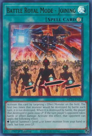 Battle Royal Mode - Joining (MP24-EN267) - 25th Anniversary Tin: Dueling Mirrors 1st Edition - Premium Yugioh Single from Konami - Just $0.25! Shop now at Game Crave Tournament Store