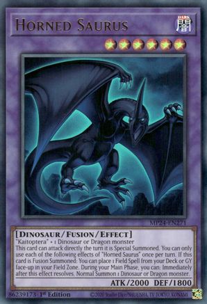 Horned Saurus (MP24-EN271) - 25th Anniversary Tin: Dueling Mirrors 1st Edition - Premium Yugioh Single from Konami - Just $0.25! Shop now at Game Crave Tournament Store