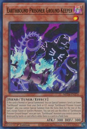 Earthbound Prisoner Ground Keeper (MP24-EN274) - 25th Anniversary Tin: Dueling Mirrors 1st Edition - Premium Yugioh Single from Konami - Just $0.25! Shop now at Game Crave Tournament Store