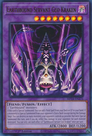 Earthbound Servant Geo Kraken (MP24-EN276) - 25th Anniversary Tin: Dueling Mirrors 1st Edition - Premium Yugioh Single from Konami - Just $0.25! Shop now at Game Crave Tournament Store