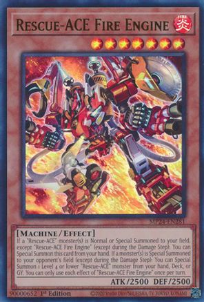 Rescue-ACE Fire Engine (MP24-EN281) - 25th Anniversary Tin: Dueling Mirrors 1st Edition - Premium Yugioh Single from Konami - Just $0.25! Shop now at Game Crave Tournament Store