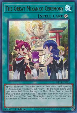 The Great Mikanko Ceremony (MP24-EN295) - 25th Anniversary Tin: Dueling Mirrors 1st Edition - Premium Yugioh Single from Konami - Just $0.25! Shop now at Game Crave Tournament Store