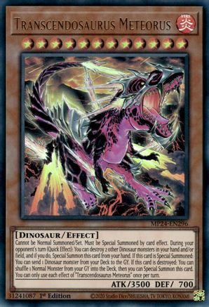 Transcendosaurus Meteorus (MP24-EN296) - 25th Anniversary Tin: Dueling Mirrors 1st Edition - Premium Yugioh Single from Konami - Just $0.25! Shop now at Game Crave Tournament Store