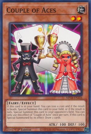 Couple of Aces (MP24-EN316) - 25th Anniversary Tin: Dueling Mirrors 1st Edition - Premium Yugioh Single from Konami - Just $0.25! Shop now at Game Crave Tournament Store