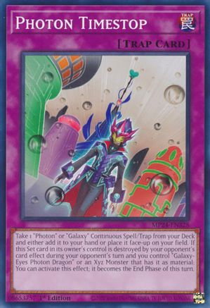 Photon Timestop (MP24-EN328) - 25th Anniversary Tin: Dueling Mirrors 1st Edition - Premium Yugioh Single from Konami - Just $0.25! Shop now at Game Crave Tournament Store