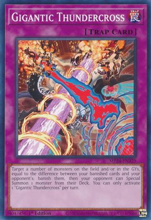 Gigantic Thundercross (MP24-EN329) - 25th Anniversary Tin: Dueling Mirrors 1st Edition - Premium Yugioh Single from Konami - Just $0.25! Shop now at Game Crave Tournament Store