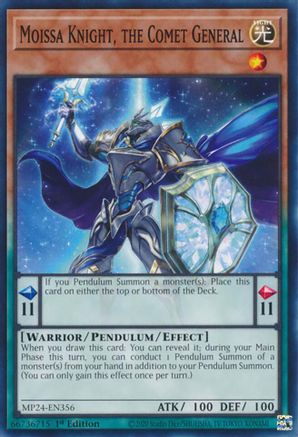 Moissa Knight, the Comet General (MP24-EN356) - 25th Anniversary Tin: Dueling Mirrors 1st Edition - Premium Yugioh Single from Konami - Just $0.25! Shop now at Game Crave Tournament Store