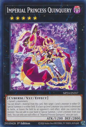 Imperial Princess Quinquery (MP24-EN357) - 25th Anniversary Tin: Dueling Mirrors 1st Edition - Premium Yugioh Single from Konami - Just $0.25! Shop now at Game Crave Tournament Store