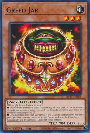 Greed Jar (MP24-EN366) - 25th Anniversary Tin: Dueling Mirrors 1st Edition - Premium Yugioh Single from Konami - Just $0.25! Shop now at Game Crave Tournament Store
