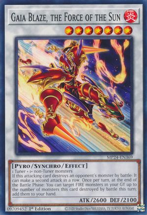 Gaia Blaze, the Force of the Sun (MP24-EN369) - 25th Anniversary Tin: Dueling Mirrors 1st Edition - Premium Yugioh Single from Konami - Just $0.25! Shop now at Game Crave Tournament Store