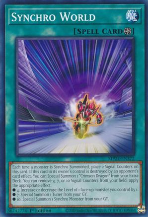 Synchro World (MP24-EN372) - 25th Anniversary Tin: Dueling Mirrors 1st Edition - Premium Yugioh Single from Konami - Just $0.25! Shop now at Game Crave Tournament Store