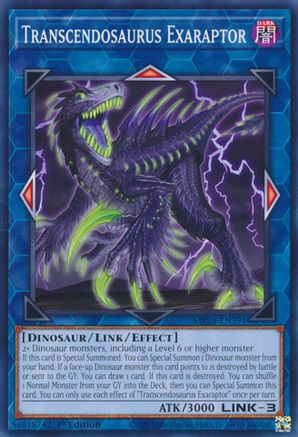 Transcendosaurus Exaraptor (MP24-EN391) - 25th Anniversary Tin: Dueling Mirrors 1st Edition - Premium Yugioh Single from Konami - Just $0.25! Shop now at Game Crave Tournament Store