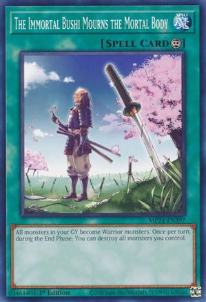 The Immortal Bushi Mourns the Mortal Body (MP24-EN397) - 25th Anniversary Tin: Dueling Mirrors 1st Edition - Premium Yugioh Single from Konami - Just $0.25! Shop now at Game Crave Tournament Store
