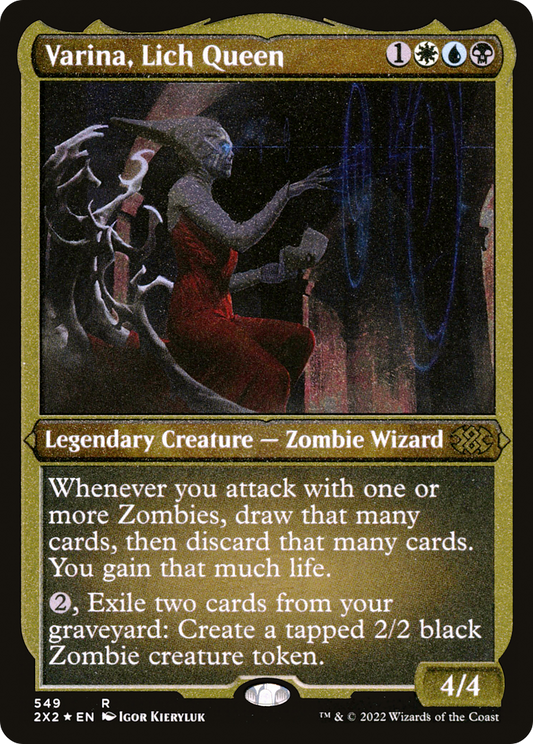 Varina, Lich Queen (Foil Etched) (2X2-549) - Double Masters 2022 Foil