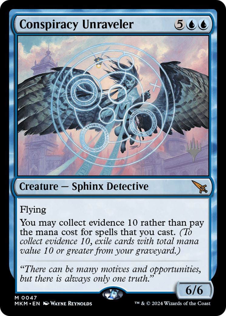 Conspiracy Unraveler (PMKM-47P) - Murders at Karlov Manor Promos - Premium MTG Single from Wizards of the Coast - Just $0.25! Shop now at Game Crave Tournament Store