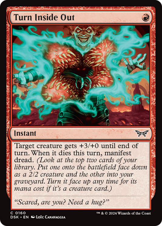 Turn Inside Out (DSK-160) - Duskmourn: House of Horror - Premium MTG Single from Wizards of the Coast - Just $0.25! Shop now at Game Crave Tournament Store
