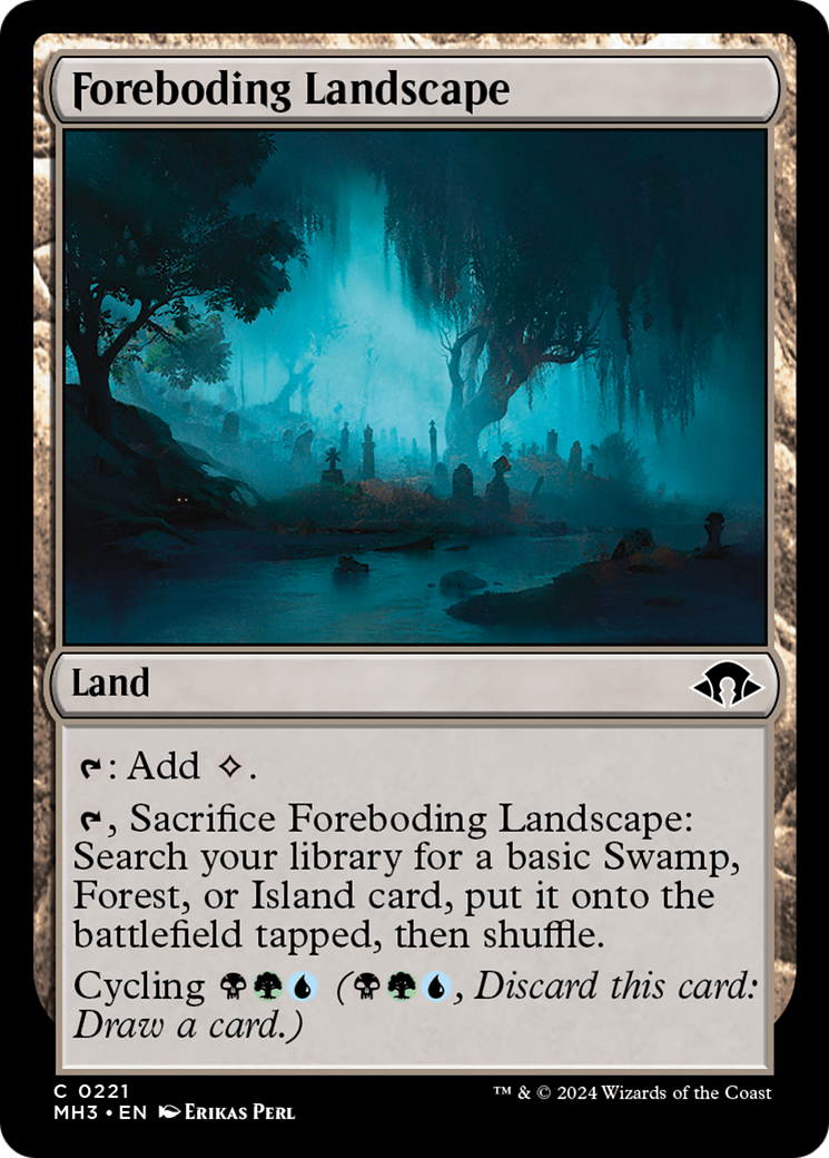 Foreboding Landscape (MH3-221) - Modern Horizons 3 - Premium MTG Single from Wizards of the Coast - Just $0.25! Shop now at Game Crave Tournament Store