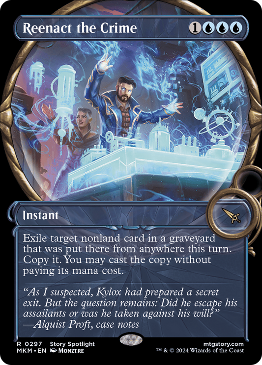 Reenact the Crime (MKM-297) - Murders at Karlov Manor: (Showcase) Foil - Premium MTG Single from Wizards of the Coast - Just $0.27! Shop now at Game Crave Tournament Store
